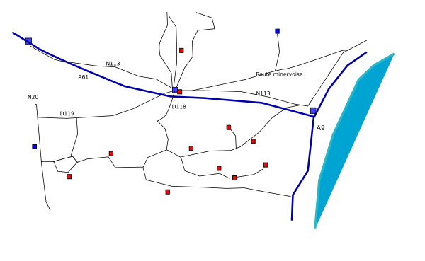 Mapa dels castèls catars