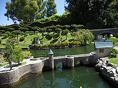 Bridge to the pigs' homes