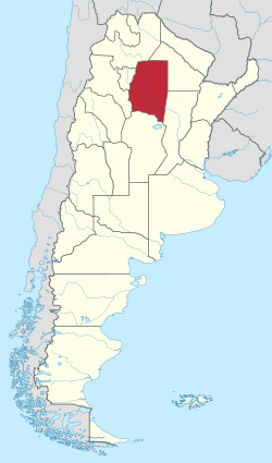 Lage der Provinz Santiago del Estero