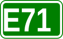 Zeichen der Europastraße 71