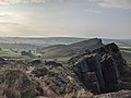 Image 6Looking southeast over the Roaches and Hen Cloud (from Staffordshire Moorlands)