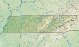 Location of Nickajack Lake in Tennessee, USA.