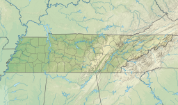 Location of Old Hickory Lake in Tennessee, USA.