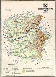 Comitato di Ugocsa – Mappa