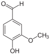 Skeletal formula of a vanillin minor tautomer