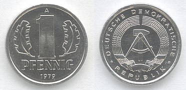 1 Pfennig der Mark (Deutsche Demokratische Republik)