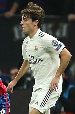 Odriozola 2018-ban a Real Madrid színeiben