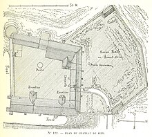 Château de Pisy, Yonne - Plan (1870)