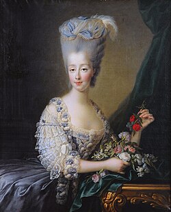 Портрет на Мария Тереза Савойска, худ. Франсоа Робер Друе (1775)