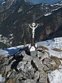 Gipfelkreuz auf dem Vorderskopf im Karwendel