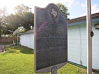 Historical marker at US Post Office