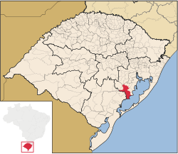 Location within Rio Grande do Sul