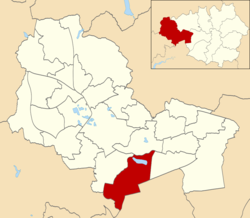 Lowton East ward within Wigan Metropolitan Borough Council