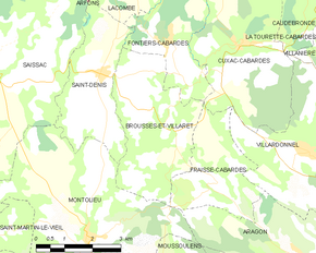 Poziția localității Brousses-et-Villaret