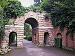 Ruined Arch, Including Fragments of Masonry at the Base of the Arch