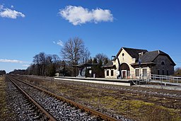 Järnvägsstationen i Sonda.