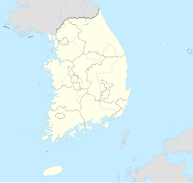 2015年中東呼吸綜合症韓國疫情在大韩民国的位置