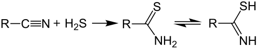 Synthese van een thioamide