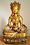 vergoldete Buddha-Statue aus Tibet