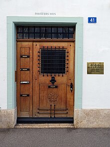 Wohnhaus an der St. Alban-Vorstadt 41 in Basel von Jacob Burckhardt (1818–1897) Kunsthistoriker. (1848–1855) und (1858–1864)