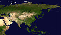 L'Asia dal satellite