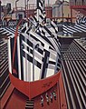 Dazzle-Ships in Drydock at Liverpool di Edward Wadsworth, 1919, National Gallery of Canada, Ottawa