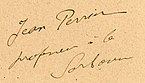 Jean Baptiste Perrin, podpis (z wikidata)
