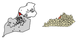 Location of Prospect in Jefferson County, Kentucky