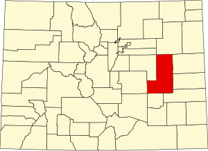 Colorado with Lincoln highlighted