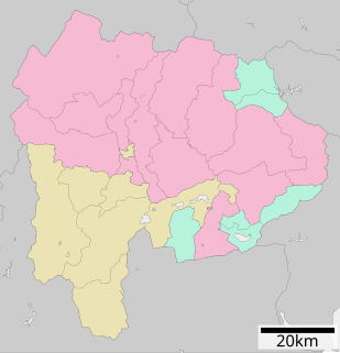 山梨県行政区画図