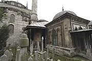 Mihrimah Sultan Mosque Uskudar from graveyard