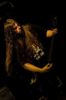 O'Brien performing with Cannibal Corpse