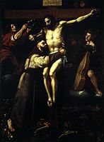 Abraçada de sant Francesc d'Assís al Crucificat (ca. 1620), Francesc Ribalta (Solsona, 1565 - València, 1628). Museu de Belles Arts de València