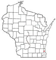 Location of Greenfield, Milwaukee County, Wisconsin