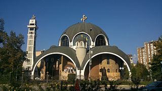 Kerk van Sint Clemens in Skopje.