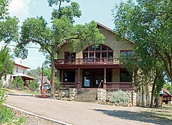 The old Gottlieb Mercantile Building, which now houses the town hall, the post office, and the Cokedale Mining Museum.