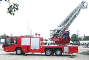 はしご付消防車 (40メートル級) 日野・モリタ・スーパージャイロラダーMH （三郷市消防本部・更新済廃車）