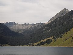 Lac de l'Oule, vue vers le nord-ouest.