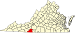 State map highlighting Patrick County