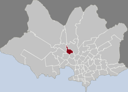 Location of Sayago in Montevideo