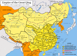 Perluasan Qing sekitar tahun 1820