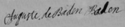 Auguste of Baden-Baden's signature