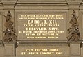 Inscriptio Latina in castello Carolum XII commemorans, regem Sueciae ab anno 1697 ad 1718