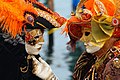 Masked lovers at the Carnival of Venice