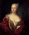 Anna Žofie Reventlow na portrétu Johanna Salomona Wahla z roku 1721