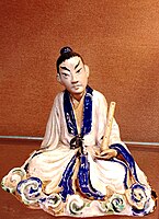 Ceramic statue of Tiên (Immortal) in a museum in Vietnam