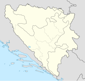 Kostajnica na mapi Bosne i Hercegovine