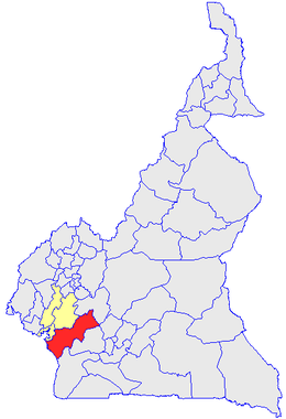 Department location in Cameroon