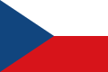 Drapeau de la Tchéquie. Le drapeau est composé de trois triangles, bleu, blanc et rouge.