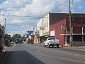 Le centre-ville de Farmerville en face du palais de justice de la paroisse.